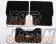 Kansai Service Floor Mat Set Front and Rear Black Stitch - GDB