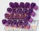 Kyo-Ei Leggdura Racing Lug Nut Set 20pcs - Purple M12xP1.5
