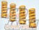 Ohlins Coilover Suspension Complete Kit Type HAL DFV Rubber Upper Mounts - S13