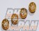 326 Power Duralumin Lug Nut Crown Caps - Gold