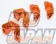 Super Now Front and Rear Stabilizer Bracket Set Orange - RX-8 SE3P To 133612