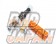 Super Now Tie Rod End Set Orange 3-PC Pillow Ball - FC3S