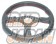 FINAL Konnexion DoriSute Flat 01 Steering Wheel - Red Stitch 350mm