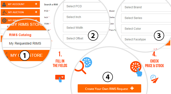 search rims